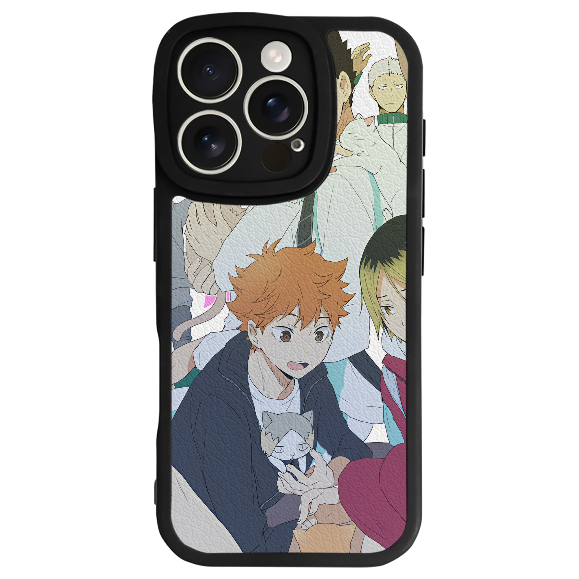 （画像用） ハイキュー!! Haikyu!! 【iPhone 16シリーズ対応】シリコンスマホケース（レザー調） 材質：シリコン
